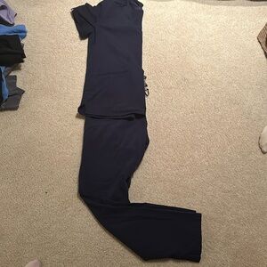 Figs scrubs, navy, straight leg style